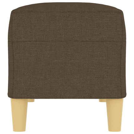 bænk 100x35x41 cm stof brun