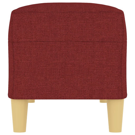 bænk 100x35x41 cm stof vinrød