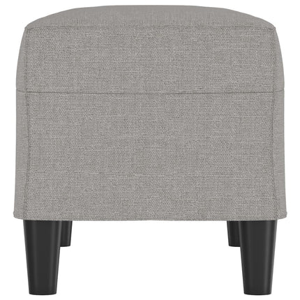 bænk 70x35x41 cm stof lysegrå