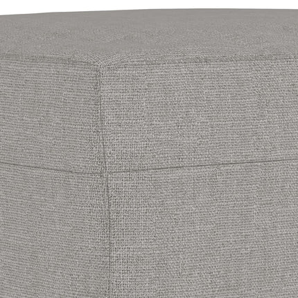 bænk 70x35x41 cm stof lysegrå