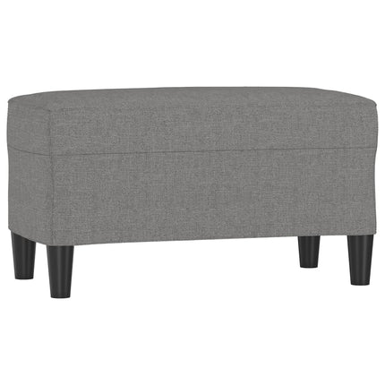 bænk 70x35x41 cm stof mørkegrå