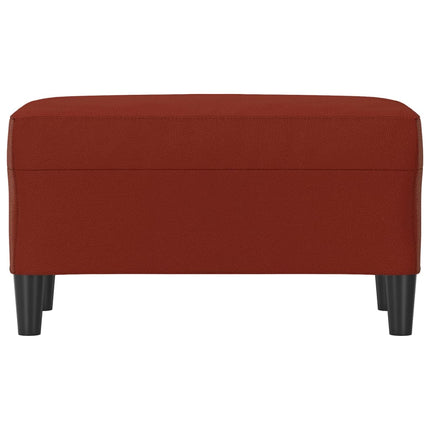 bænk 70x35x41 cm kunstlæder vinrød