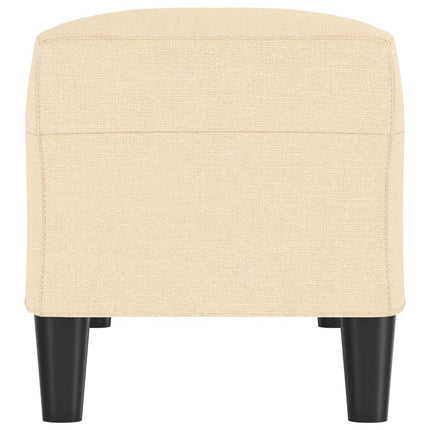 bænk 100x35x41 cm stof cremefarvet