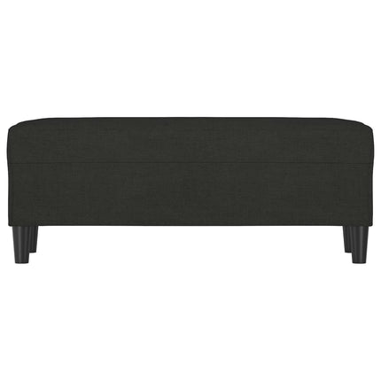 bænk 100x35x41 cm stof sort