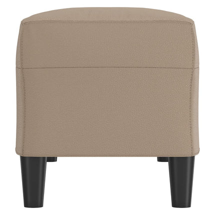 bænk 100x35x41 cm kunstlæder cappuccinofarvet