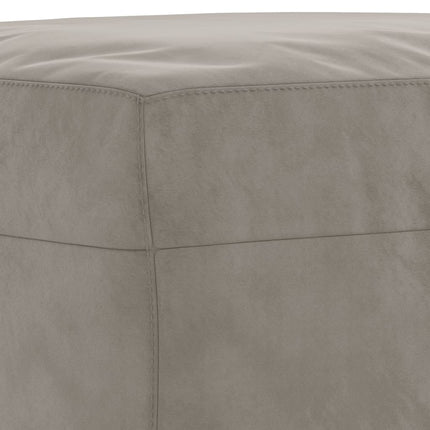 bænk 100x35x41 cm fløjl lysegrå