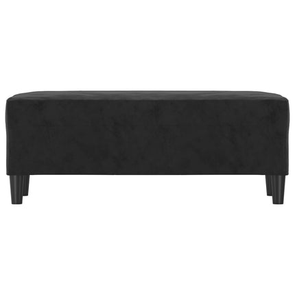 bænk 100x35x41 cm velour sort