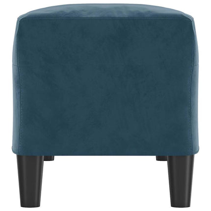 bænk 100x35x41 cm velour blå