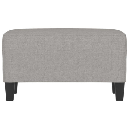 bænk 70x35x41 cm stof lysegrå