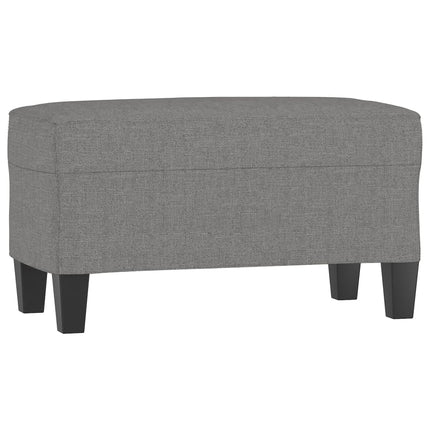 bænk 70x35x41 cm stof mørkegrå