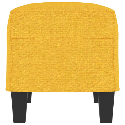 bænk 70x35x41 cm stof gul