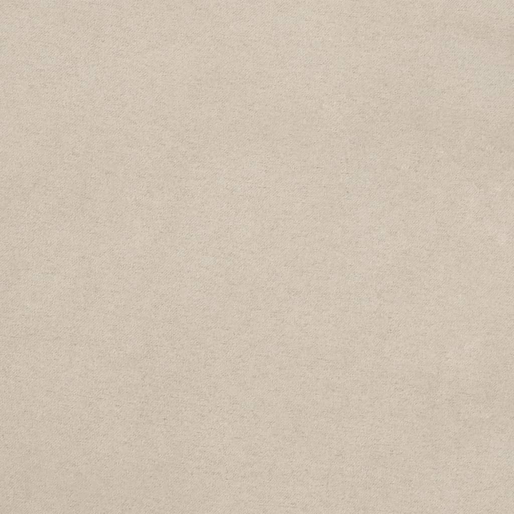 bænk 70x35x41 cm mikrofiberstof cremefarvet