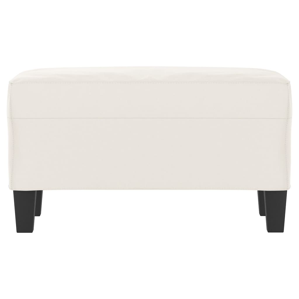 bænk 70x35x41 cm mikrofiberstof beige