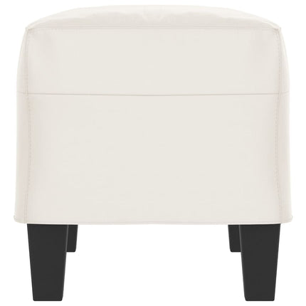 bænk 70x35x41 cm mikrofiberstof beige