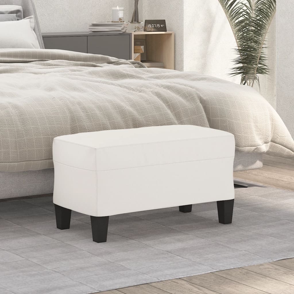 Bænk 70x35x41 Cm Mikrofiberstof Beige - Vidaxl