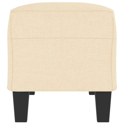 bænk 100x35x41 cm stof cremefarvet