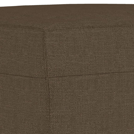 bænk 100x35x41 cm stof brun