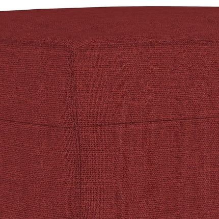 bænk 100x35x41 cm stof vinrød