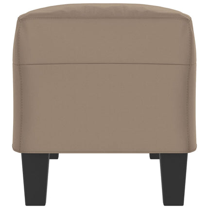 bænk 100x35x41 cm mikrofiberstof gråbrun