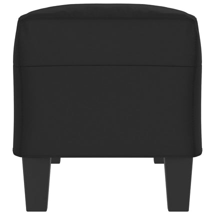 bænk 100x35x41 cm mikrofiberstof sort