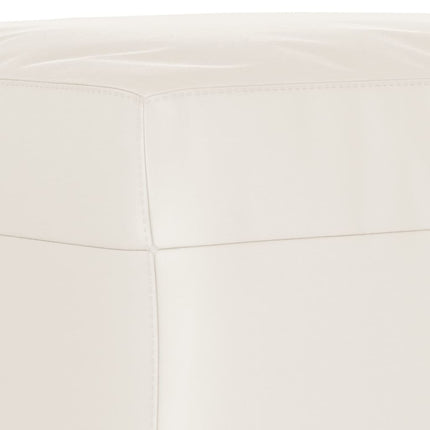 bænk 100x35x41 cm mikrofiberstof beige
