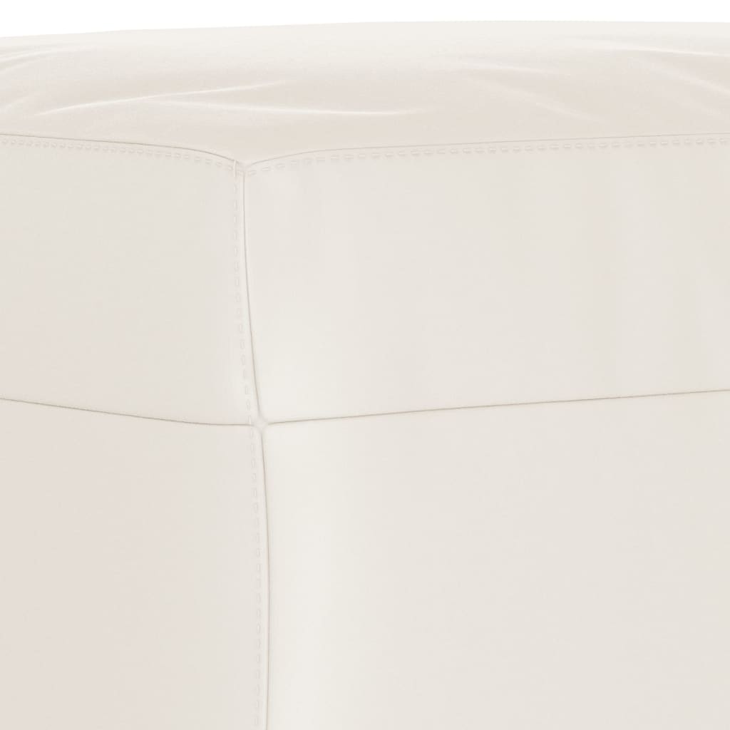 bænk 100x35x41 cm mikrofiberstof beige