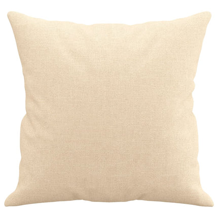 pyntepuder 2 stk. 40x40 cm stof cremefarvet