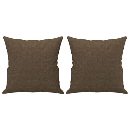 pyntepuder 2 stk. 40x40 cm stof brun