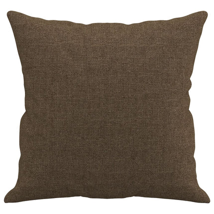 pyntepuder 2 stk. 40x40 cm stof brun
