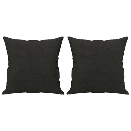 pyntepuder 2 stk. 40x40 cm stof sort
