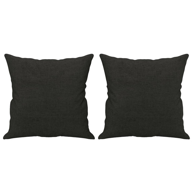 pyntepuder 2 stk. 40x40 cm stof sort