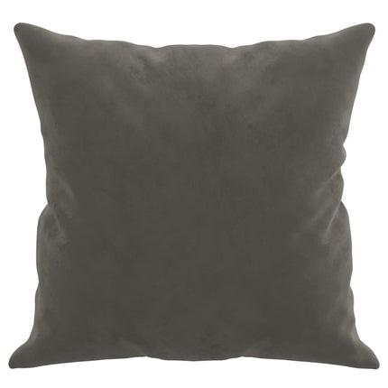 pyntepuder 2 stk. 40x40 cm velour mørkegrå