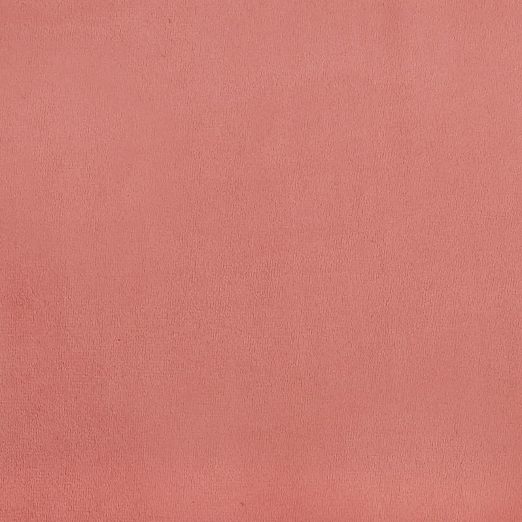 pyntepuder 2 stk. 40x40 cm velour lyserød