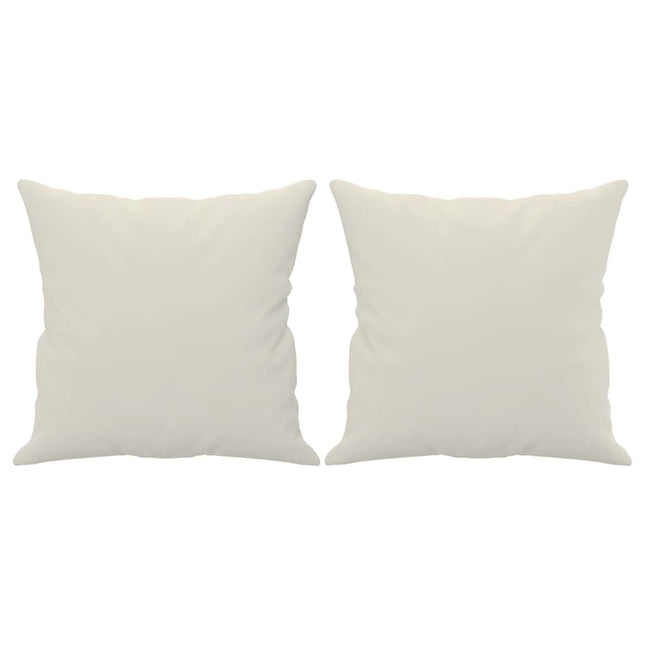 pyntepuder 2 stk. 40x40 cm velour brun