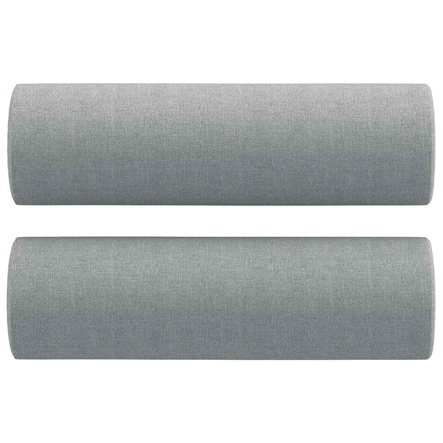 pyntepuder 2 stk. Ø15x50 cm stof grå