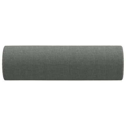 pyntepuder 2 stk. Ø15x50 cm stof mørkegrå