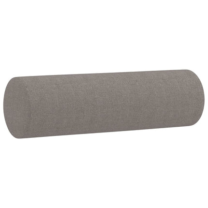 pyntepuder 2 stk. Ø15x50 cm stof gråbrun