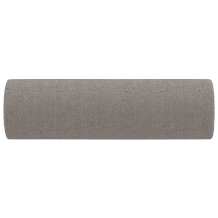 pyntepuder 2 stk. Ø15x50 cm stof gråbrun