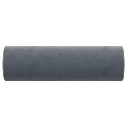 pyntepuder 2 stk. Ø15x50 cm velour mørkegrå