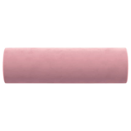 pyntepuder 2 stk. Ø15x50 cm velour lyserød