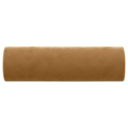 pyntepuder 2 stk. Ø15x50 cm velour brun