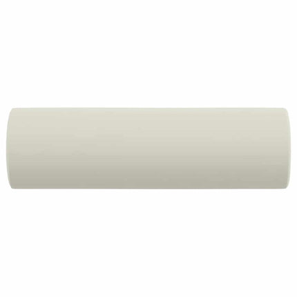 pyntepuder 2 stk. Ø15x50 cm velour cremefarvet