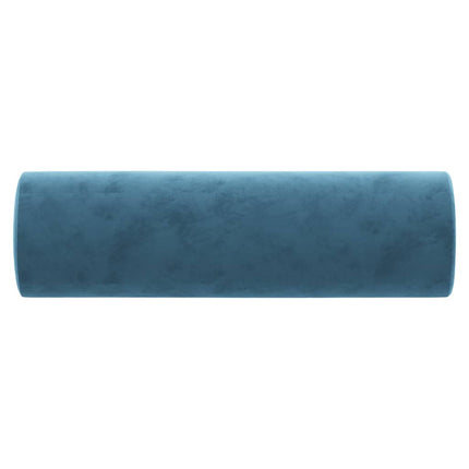 pyntepuder 2 stk. Ø15x50 cm velour blå