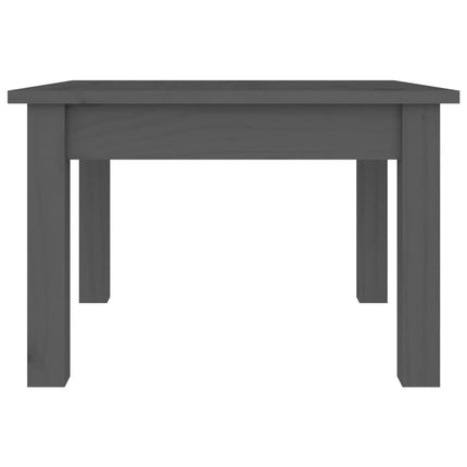 sofabord 45x45x30 cm massivt fyrretræ grå