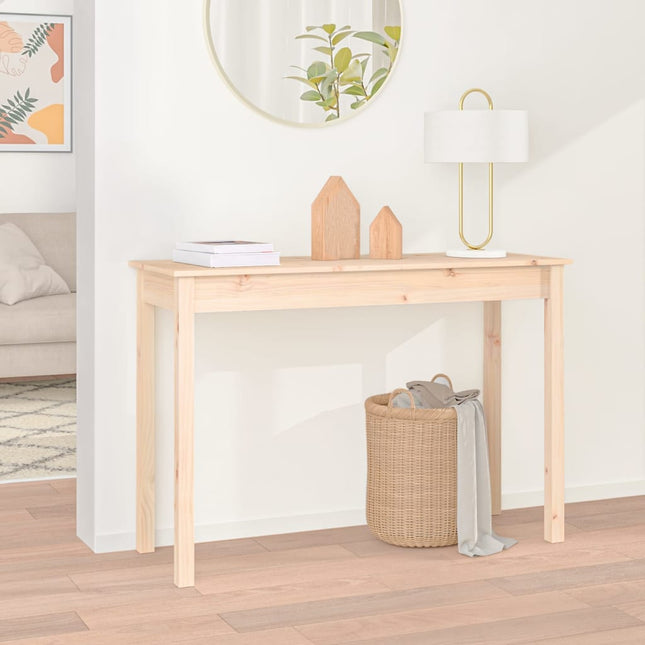 konsolbord 110x40x75 cm massivt fyrretræ