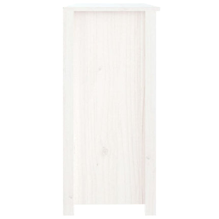 skænk 100x35x74 cm massivt fyrretræ hvid