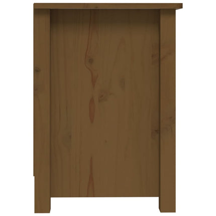 tv-bord 103x36,5x52 cm massivt fyrretræ gyldenbrun