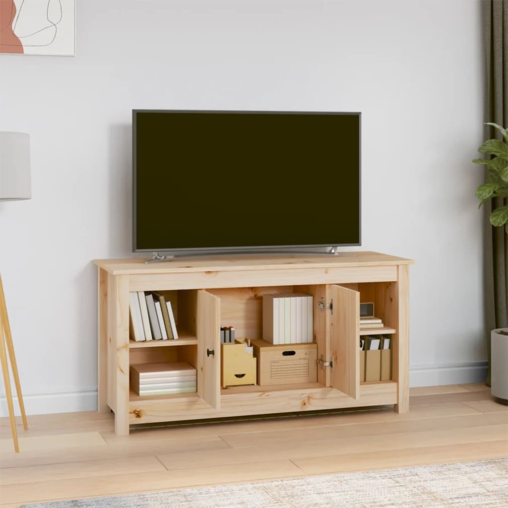 tv-bord 103x36,5x52 cm massivt fyrretræ