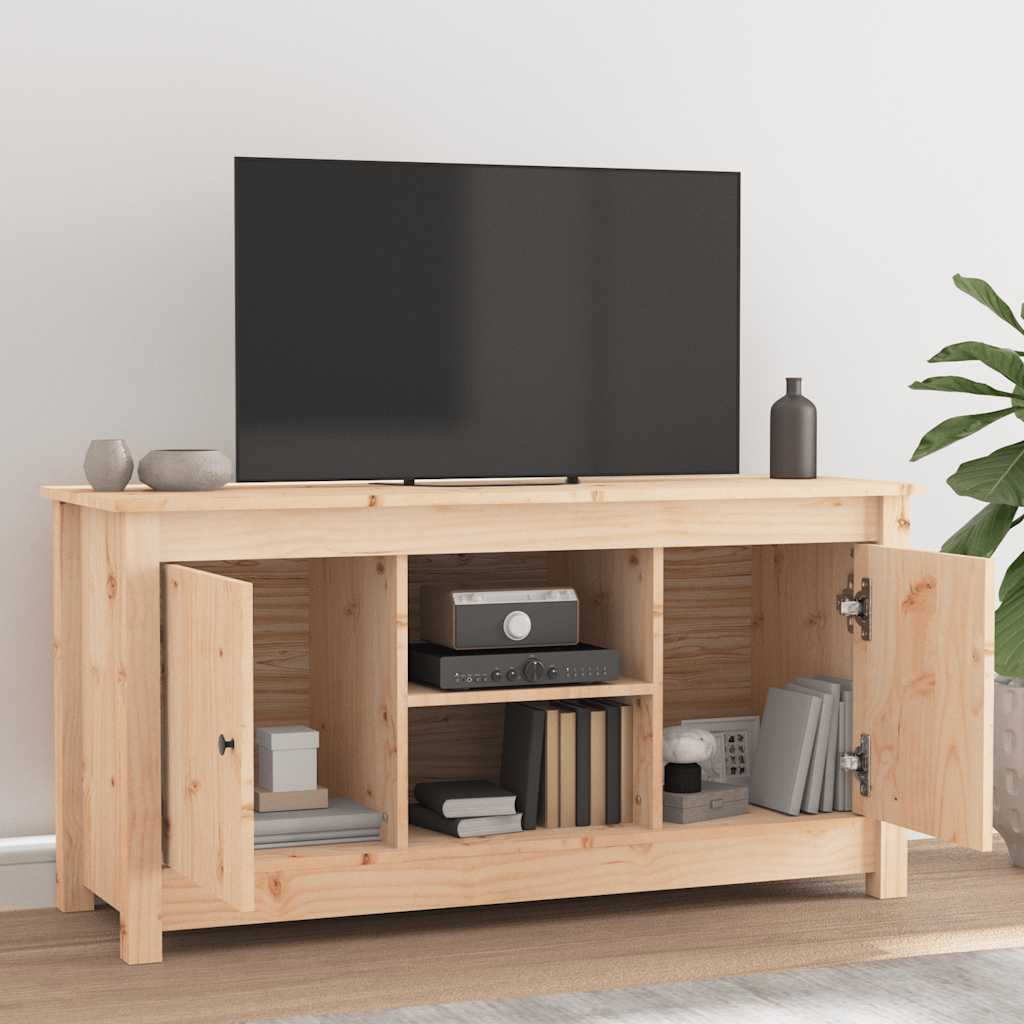 tv-bord 103x36,5x52 cm massivt fyrretræ