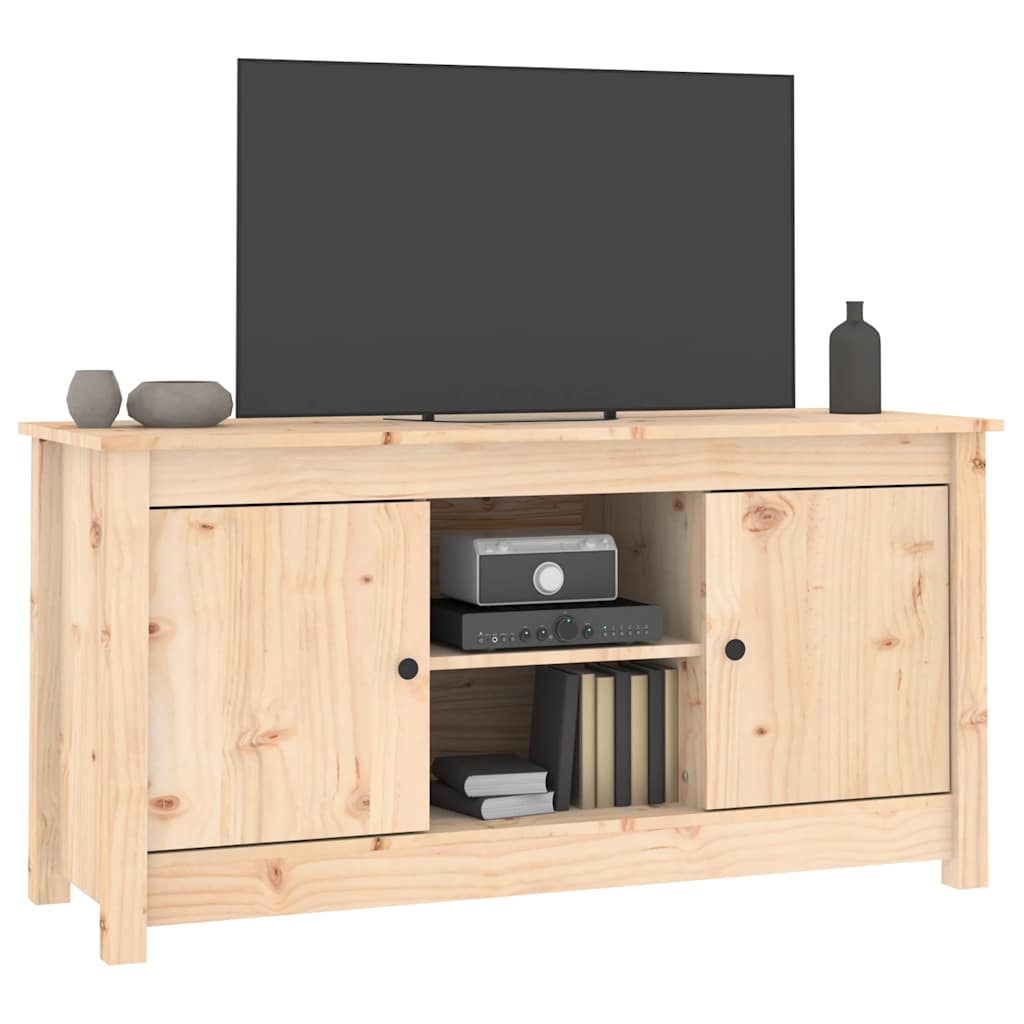 tv-bord 103x36,5x52 cm massivt fyrretræ
